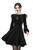 Dark In Love Gothic Steampunk Lolita Lace Up Black Velvet Mini Dress DW224 Dark In Love Gothic Steampunk Lolita Lace Up Black Velvet Mini Dress DW224