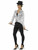 Smiffys Sequin Tailcoat Fishtail Silver Jacket Halloween Costume Accessory 21153