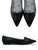 YRU Strange Cvlt Cult Dagger Dead Glitter Gothic Punk Witchy Black Flats Shoes