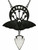 Restyle Crystal Crescent Moon Moth Quartz Gothic Punk Occult Emo Black Necklace Restyle Crystal Crescent Moon Moth Quartz Gothic Punk Occult Emo Black Necklace