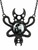 Restyle Crescent Moon Embraced Snakes Gothic Punk Witchy Occult Black Necklace Restyle Crescent Moon Embraced Snakes Gothic Punk Witchy Occult Black Necklace