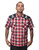 Steady Clothing Chaos Skull Crossbones Western Plaid Button Down Shirt RS31615X Steady Clothing Chaos Skull Crossbones Western Plaid Button Down Shirt RS31615X