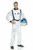 Charades Astronaut Flight Suit NASA White Adult Mens Halloween Costume CH02985