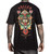 Sullen Bangal Tiger Johnny Domus Traditional Tattoo Art Flowers T Shirt SCM2534