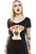 Lucky 13 Insured Pinup Girl Model Tattoos Rockabilly Scoop Neck T Shirt LW1140IN Lucky 13 Insured Pinup Girl Model Tattoos Rockabilly Scoop Neck T Shirt LW1140IN