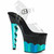 Pleaser Exotic Dancing Black Aqua Hologram Platforms Heels Shoes SCALLOP-708 Pleaser Exotic Dancing Black Aqua Hologram Platforms Heels Shoes SCALLOP-708