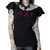 Kreepsville 666 Crossbones Skull Gothic Punk Horror Ruffle Top Shirt GTGXBR Kreepsville 666 Crossbones Skull Gothic Punk Horror Ruffle Top Shirt GTGXBR