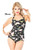 Esther Williams Classic Sheath Blossom Floral Missy One Piece Swimsuit E11175 Esther Williams Classic Sheath Blossom Floral Missy One Piece Swimsuit E11175