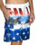 Freedom Beach Tropical American Flag Patriotic USA Swim Board Shorts MN-155-RED Freedom Beach Tropical American Flag Patriotic USA Swim Board Shorts MN-155-RED