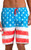 Star Spangled American Flag Patriotic Board Swim Shorts Bathing Suit MN-208-RYL Star Spangled American Flag Patriotic Board Swim Shorts Bathing Suit MN-208-RYL