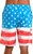 Star Spangled American Flag Patriotic Board Swim Shorts Bathing Suit MN-208-RYL Star Spangled American Flag Patriotic Board Swim Shorts Bathing Suit MN-208-RYL