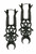 Restyle Maleficent Devil Horns Pentagram Crescent Moon Gothic Witch Earrings Restyle Maleficent Devil Horns Pentagram Crescent Moon Gothic Witch Earrings