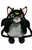 Restyle Green Eyed Cat Demon Bat Wings Mascot Gothic Witch Punk Plush Backpack Restyle Green Eyed Cat Demon Bat Wings Mascot Gothic Witch Punk Plush Backpack