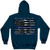 Blue Lives Matter Cops Police Officers America USA Flag Law Hoodie THF2293SW