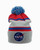 NASA Logo Space Science Striped Retro Winter Pompom Knit Beanie Hat KC03975NASU NASA Logo Space Science Striped Retro Winter Pompom Knit Beanie Hat KC03975NASU