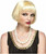 Fun World Blonde Flapper Bob Fashion Wig 1920s Accessory Halloween Costume 9239