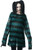 Killstar Sea Punk Teal Striped Gothic Emo Oversized Unisex Sweater KSRA001192 Killstar Sea Punk Teal Striped Gothic Emo Oversized Unisex Sweater KSRA001192
