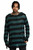 Killstar Sea Punk Teal Striped Gothic Emo Oversized Unisex Sweater KSRA001192 Killstar Sea Punk Teal Striped Gothic Emo Oversized Unisex Sweater KSRA001192