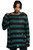 Killstar Sea Punk Teal Striped Gothic Emo Oversized Unisex Sweater KSRA001192 Killstar Sea Punk Teal Striped Gothic Emo Oversized Unisex Sweater KSRA001192