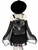 Restyle Black Phantom Dragon Skin Wings Moons Gothic Punk Witch Backpack Bag Restyle Black Phantom Dragon Skin Wings Moons Gothic Punk Witch Backpack Bag