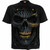 Spiral Direct Black Gold Skull Skeleton Tribal Mohawk Goth Punk T Shirt M031M101 Spiral Direct Black Gold Skull Skeleton Tribal Mohawk Goth Punk T Shirt M031M101