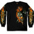 Electric Skull Fire Blade Motorcycle Biker Metal Long Sleeve T Shirt GMS2068