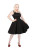 H&R LONDON SCALLOP BLACK WHITE COCKTAIL 50s PINUP PUNK VINTAGE PROM DRESS