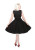H&R LONDON SCALLOP BLACK WHITE COCKTAIL 50s PINUP PUNK VINTAGE PROM DRESS
