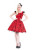 H&R LONDON RED BARB WIRE ROSE ANCHOR STAR LONG RETRO PUNK VINTAGE PROM DRESS