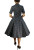 BLACK WITH WHITE POLKA DOT SWING DRESS RETRO VINTAGE 50s STYLE PINUP