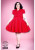 H&R LONDON POLKA DOT SWING 50'S RED VINTAGE PLUS+ PUNK PARTY PROM DRESS 14-22