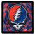 The Grateful Dead Steal Your Face Spinning Music Band Embroidered Patch P-5295