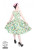 H&R LONDON GARDEN FLORAL SPRING WHITE COCKTAIL 50s PINUP PUNK VINTAGE PROM DRESS
