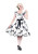 H&R LONDON GRAPHITE FLOWER OUTLINE 50s COCKTAIL HALTER CLASSIC PROM PUNK DRESS
