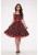 H&R LONDON CHERRY BLACK COCKTAIL 50s PINUP RETRO VINTAGE PUNK PROM PARTY DRESS