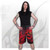 Spiral Direct Skull Blast Flames Fire Devil Gothic Swim Trunks Shorts T152M704
