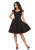H&R LONDON FELINA DRESS BLACK RED GOTH 50s PINUP PUNK VINTAGE PROM DRESS