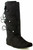 Ellie Black Renaissance Moccasin Peter Pan Halloween Costume Boots 111-THOMAS