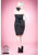 H&R LONDON SMALL BLACK/WHITE DOT PENCIL 50s PINUP RETRO VINTAGE PUNK PARTY DRESS
