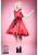 H&R LONDON RED SATIN COCKTAIL 50s PINUP RETRO VINTAGE PUNK PROM PARTY DRESS