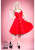 H&R LONDON RED WHT STRAP COCKTAIL HALTER 50s PINUP RETRO PUNK VINTAGE PROM DRESS