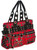 Lost Queen Handcuff Tartan Plaid Grommets Studded Punk Handbag Purse BG34257RED Lost Queen Handcuff Tartan Plaid Grommets Studded Punk Handbag Purse BG34257RED