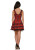 H&R LONDON RED TARTAN MINIDRESS BLACK RED GOTH 50s PINUP PUNK VINTAGE PROM DRESS