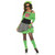 Underwraps Totally Awesome Cyndi Lauper Madonna Ruffle Neon Dress Costume 30136