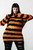 Killstar Pumpkin Knit Striped Distressed Goth Punk Shirt Sweater KSRA004169 Killstar Pumpkin Knit Striped Distressed Goth Punk Shirt Sweater KSRA004169