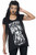 Killstar I Can't Burn Fire Goth Punk Flames Lace-Up Top Shirt Blouse KSRA003631 Killstar I Can't Burn Fire Goth Punk Flames Lace-Up Top Shirt Blouse KSRA003631