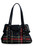 Lost Queen Krampus Tartan Skull Studs Bow Punk Rockabilly Purse Handbag BG34277 Lost Queen Krampus Tartan Skull Studs Bow Punk Rockabilly Purse Handbag BG34277