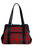 Lost Queen Krampus Tartan Skull Studs Bow Punk Rockabilly Purse Handbag BG34277 Lost Queen Krampus Tartan Skull Studs Bow Punk Rockabilly Purse Handbag BG34277