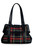 Lost Queen Krampus Tartan Skull Studs Bow Punk Rockabilly Purse Handbag BG34277 Lost Queen Krampus Tartan Skull Studs Bow Punk Rockabilly Purse Handbag BG34277