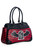 Lost Queen Give You The Creeps Punk Bat Tombstone Striped Handbag Purse BG34280 Lost Queen Give You The Creeps Punk Bat Tombstone Striped Handbag Purse BG34280